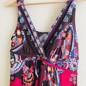 Bohemian style maxi dress.